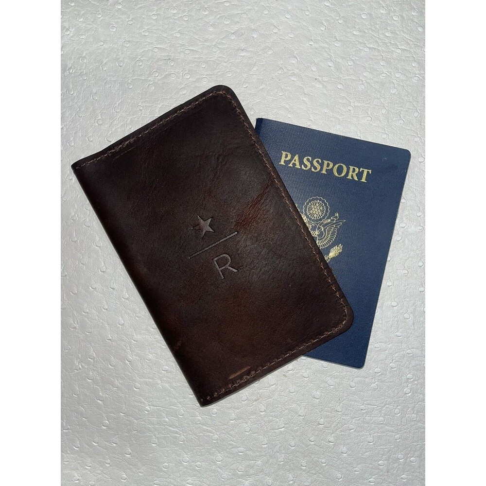 Starbucks Reserve Roastery Tokyo Leather Passport Cover Brown Starbucks NEW